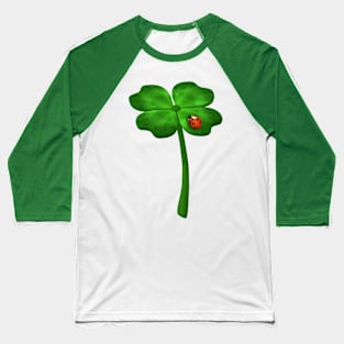 cloverleaf with ladybird Baseball T-Shirt